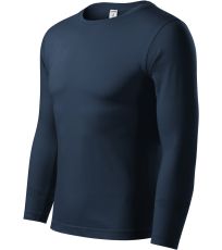 Unisex tričko Progress LS Piccolio námorná modrá