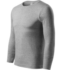Unisex tričko Progress LS Piccolio tmavo šedý melír