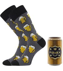 Pánske trendy ponožky PiVoXX + plechovka Voxx vzor A