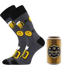 Pánske trendy ponožky PiVoXX + plechovka Voxx vzor E