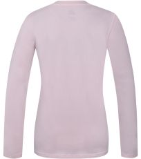 Dámske tričko s dlhým rukávom ELIKA HANNAH crystal pink