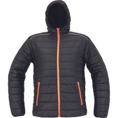Pánska zateplená bunda MAX VIVO LIGHT Cerva čierna/oranžová