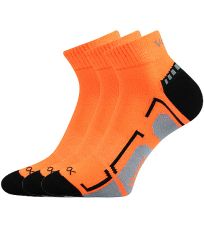 Unisex športové ponožky - 3 páry Flash Voxx neón oranžová