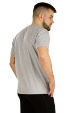 Pánske tričko 5D247 LITEX svetlo šedé melé