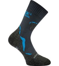 Unisex dvojvrstvové ponožky Dualix Voxx tmavo šedá
