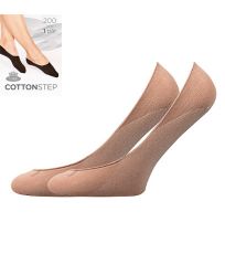 Silonové ponožky COTTON 200 DEN Lady B beige II
