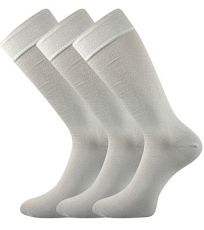 Pánske spoločenské ponožky - 3 páry Diplomat Lonka svetlo šedá