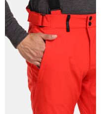 Pánske softshellové lyžiarske nohavice RHEA-M KILPI Červená