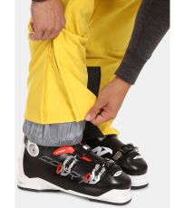 Pánske softshellové lyžiarske nohavice RHEA-M KILPI Žltá
