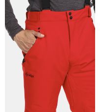 Pánske lyžiarske nohavice - väčšej veľkosti METHONE-M KILPI Červená