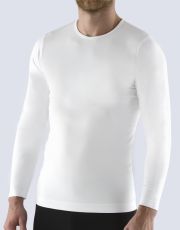 Pánske tričko s dlhým rukávom 58010P GINA biela