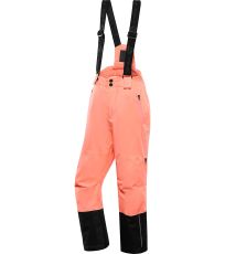 Detské lyžiarske nohavice s PTX membránou FELERO ALPINE PRO neon salmon