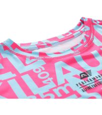 Detské rýchloschnúce tričko LOUSO ALPINE PRO pink glo