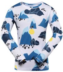 Detské rýchloschnúce tričko LOUSO ALPINE PRO aquamarine