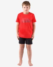 Chlapčenské pyžamo krátke 69004P GINA červená - čierna