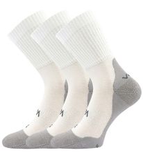 Unisex ponožky - 3 páry Barefootan froté VoXX® biela