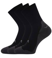 Unisex ponožky - 3 páry Barefootan froté VoXX® čierna