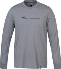 Pánske tričko s dlhým rukávom KIRK HANNAH Steel gray