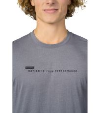 Pánske tričko s dlhým rukávom KIRK HANNAH Steel gray
