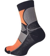 Unisex ponožky BASIC Knoxfield čierna/oranžová