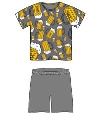 Pánske pyžamo s krátkym rukávom Koffing Lonka pivo