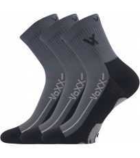 Unisex športové ponožky - 3 páry Barefootan VoXX® tmavo šedá