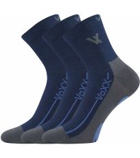 Unisex športové ponožky - 3 páry Barefootan VoXX® tmavo modrá