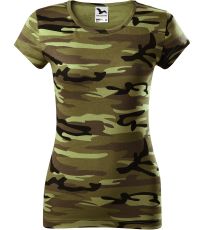 Dámske tričko Camo pure Malfini camouflage green