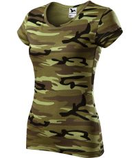 Dámske tričko Camo pure Malfini camouflage green