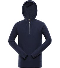 Pánsky sveter s kapucňou POLIN NAX mood indigo