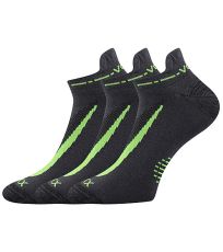 Unisex športové ponožky - 3 páry Rex 10 Voxx tmavo šedá