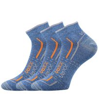 Unisex športové ponožky - 3 páry Rex 11 Voxx jeans melé