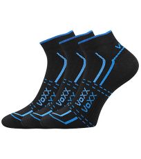 Unisex športové ponožky - 3 páry Rex 11 Voxx čierna