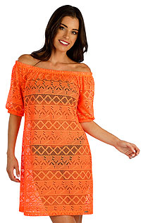 Dámske plážové šaty 6E402 LITEX reflexne oranžová