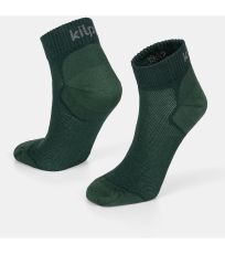 Unisex bežecké ponožky - 2 páry MINIMIS-U KILPI Tmavo zelená