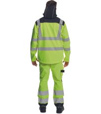 Softshellová bunda HI-VIS KNOXFIELD HVPS Cerva žltá