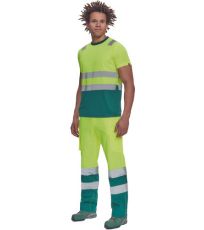 Pánske HI-VIS tričko MONZON Cerva žltá/zelená