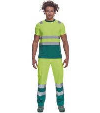 Pánske HI-VIS tričko MONZON Cerva žltá/zelená