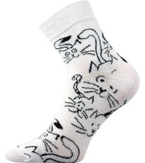 Dámske vzorované ponožky Xantipa 31 Boma biela