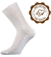 Unisex ponožky s extra voľným lemom Pepina Boma biela