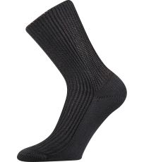 Unisex ponožky s extra voľným lemom Pepina Boma čierna