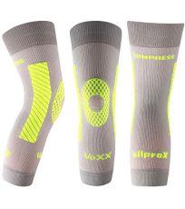 Unisex kompresný návlek na koleno - 1 ks Protect Voxx svetlo šedá