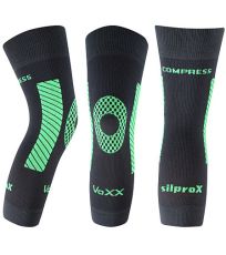 Unisex kompresný návlek na koleno - 1 ks Protect Voxx tmavo šedá