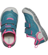 Detská športová obuv KNOTCH HOLLOW DS KEEN blue coral/pink peacock