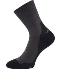 Unisex ponožky - 3 páry Barefootan froté VoXX® tmavo šedá