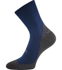 Unisex ponožky - 3 páry Barefootan froté VoXX® tmavo modrá