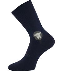 Športové ponožky - 3 páry Barefootan merino VoXX® tmavo modrá