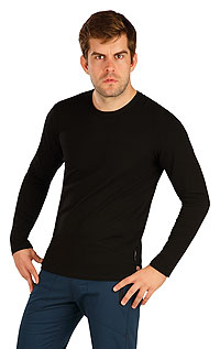 Tričko pánske s dlhým rukávom 9D072 LITEX čierna