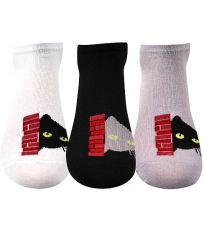 Dámske vzorované ponožky - 3 páry Piki 67 Boma mix A