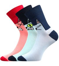 Dámske vzorované ponožky - 3 páry Xantipa 67 Boma